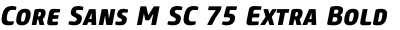 Core Sans M SC 75 Extra Bold Italic